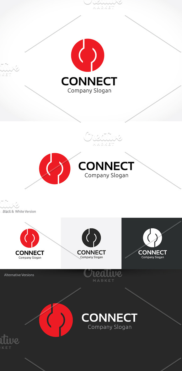 Connection in Logo Templates - product preview 1
