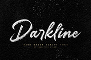 Darkline / Brush Script Font