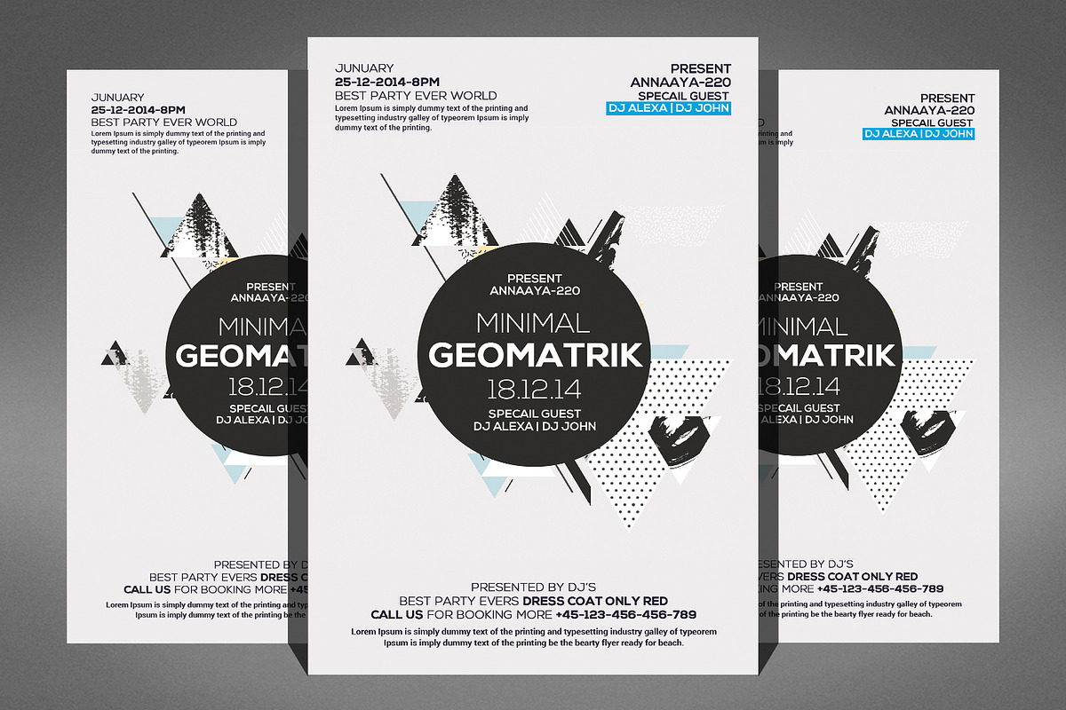 Geometric Flyer in Flyer Templates - product preview 8