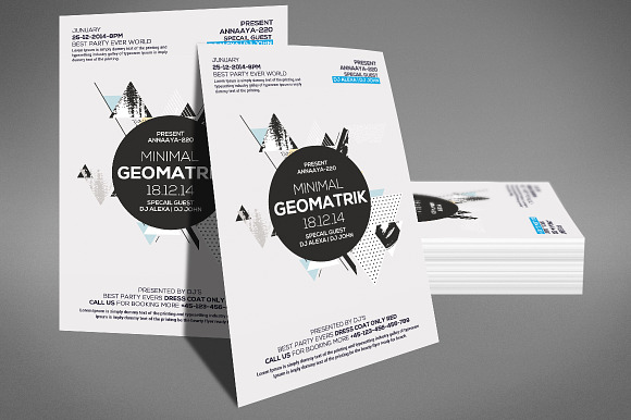 Geometric Flyer in Flyer Templates - product preview 1