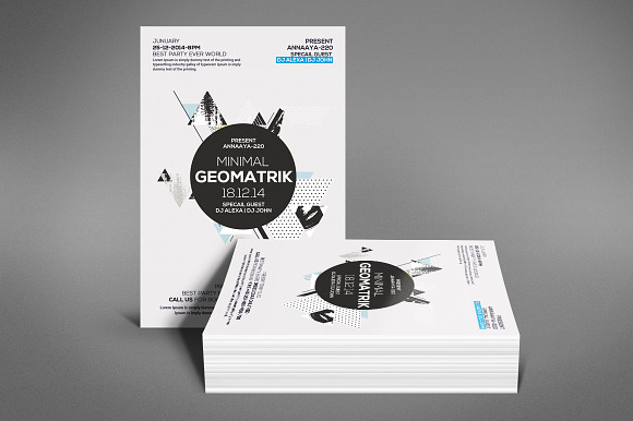 Geometric Flyer in Flyer Templates - product preview 3