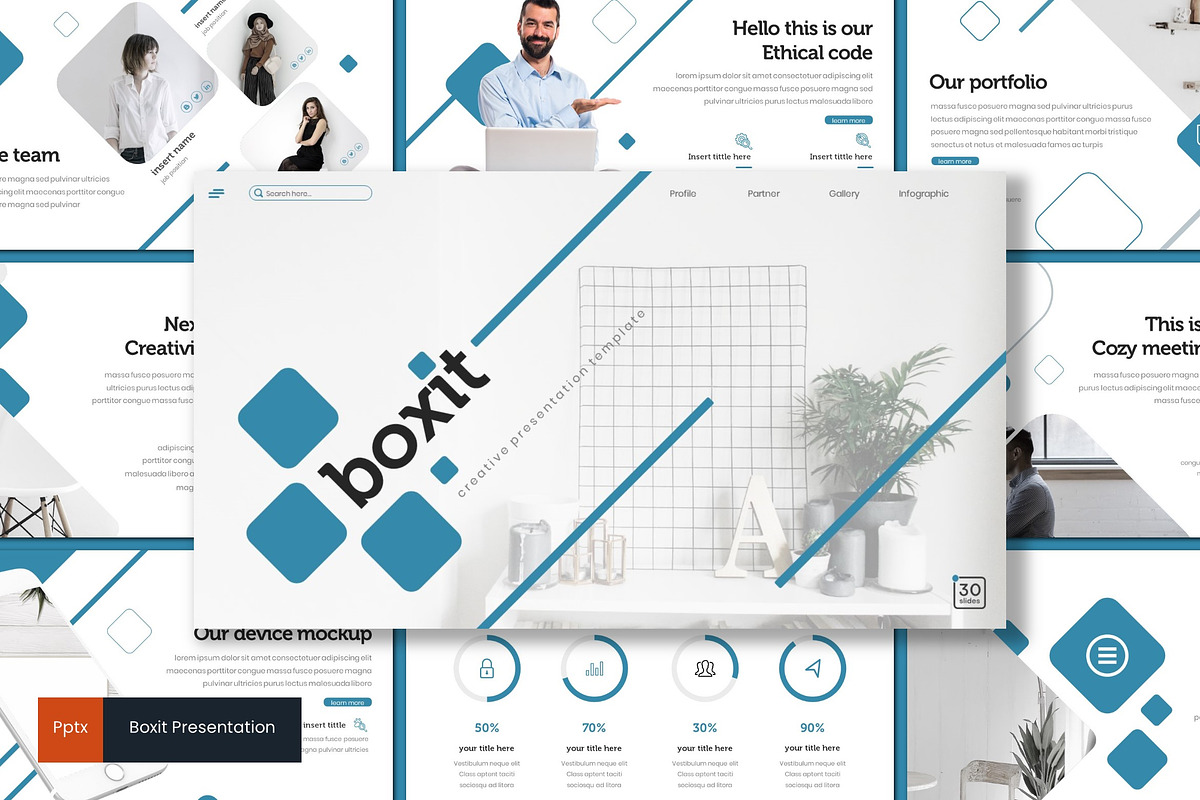 Boxit - Powerpoint Template in PowerPoint Templates - product preview 8