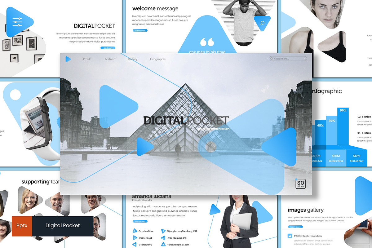 Digital Pocket - Powerpoint Template in PowerPoint Templates - product preview 8