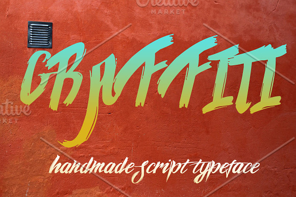 Graffiti font script in Script Fonts - product preview 1