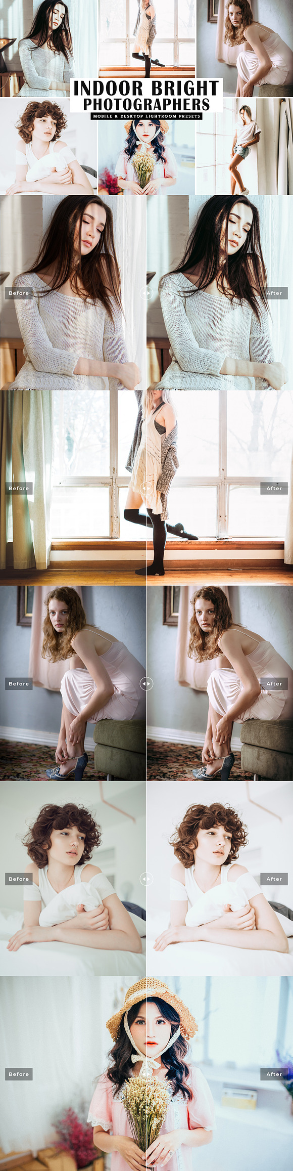 Indoor Bright Lightroom Presets Pack in Add-Ons - product preview 5