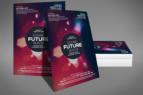 Minimal Abstract Flyer Templates in Flyer Templates - product preview 1