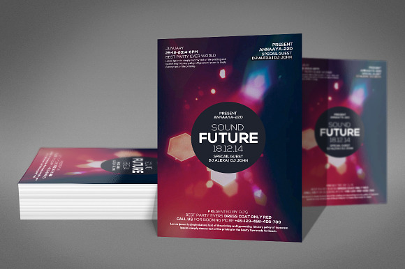 Minimal Abstract Flyer Templates in Flyer Templates - product preview 2