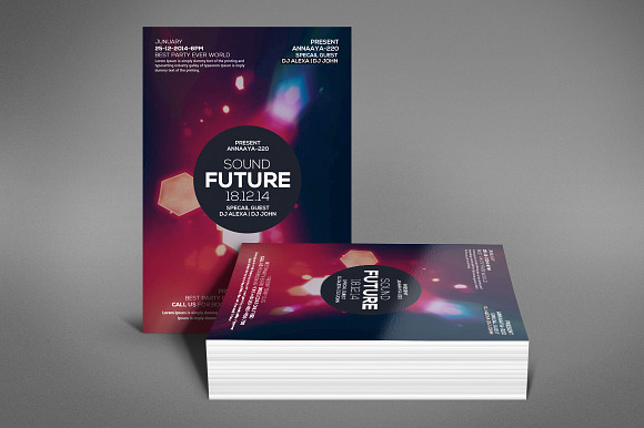 Minimal Abstract Flyer Templates in Flyer Templates - product preview 3