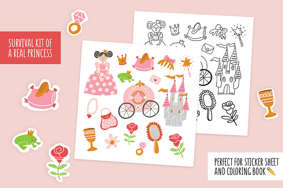 Fairy Tale Cliparts+Patterns & More in Illustrations - product preview 7