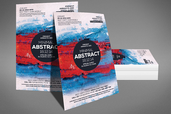 Minimal Abstract Flyer in Flyer Templates - product preview 1