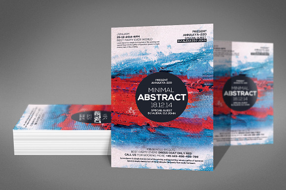 Minimal Abstract Flyer in Flyer Templates - product preview 2