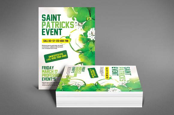 Saint Patricks Day Party Flyer in Invitation Templates - product preview 3