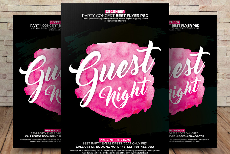 Special Guest Night Flyer in Flyer Templates - product preview 8