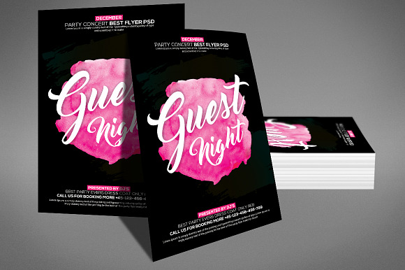 Special Guest Night Flyer in Flyer Templates - product preview 1