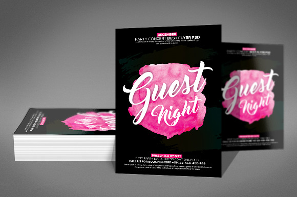 Special Guest Night Flyer in Flyer Templates - product preview 2