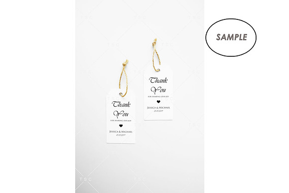 Thank You Tag / Tag Mockup in Product Mockups - product preview 2