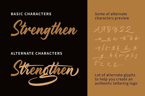 Strengthen Typeface in Script Fonts - product preview 16