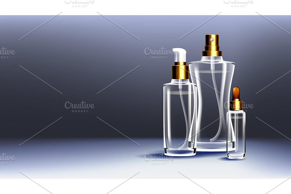 Cosmetic Glass Ads Vector. Medical in Illustrations - product preview 8