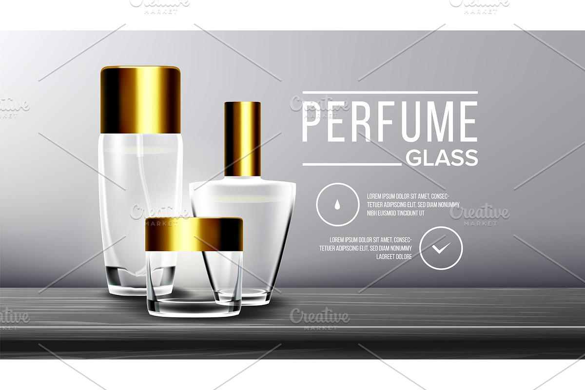 Cosmetic Glass Branding Background in Illustrations - product preview 8