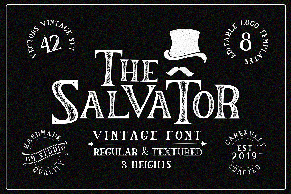 The Salvator - Vintage Font Package in Serif Fonts - product preview 8