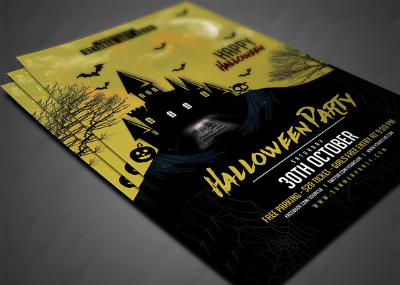Halloween Party Flyer in Invitation Templates - product preview 2