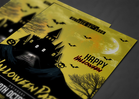 Halloween Party Flyer in Invitation Templates - product preview 3