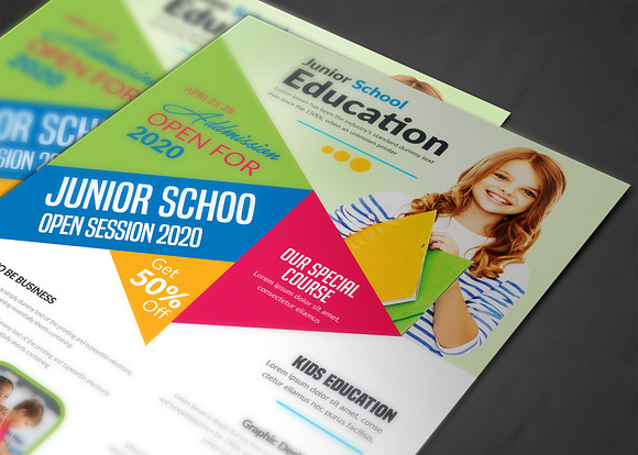 Junior School Education Flyer in Flyer Templates - product preview 3
