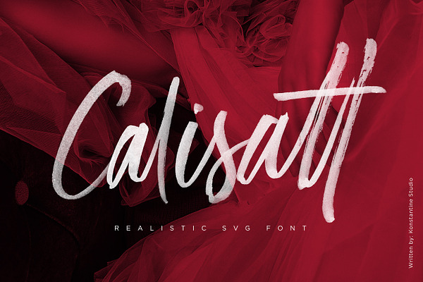 Calisatt - Brush SVG Texture Font