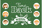 Back to School Lettering, Girls and