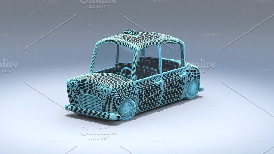 Toycar Taxi in Vehicles - product preview 5