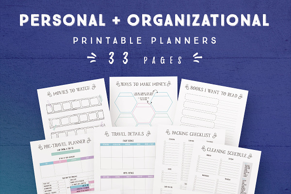 Personal And Organizational Planners
