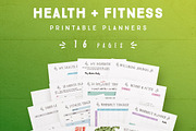 Health and Fitness Planner- 16 Pages