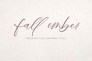 Fall Ember Calligraphy Font