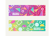 Abstract banners shapes, brochures