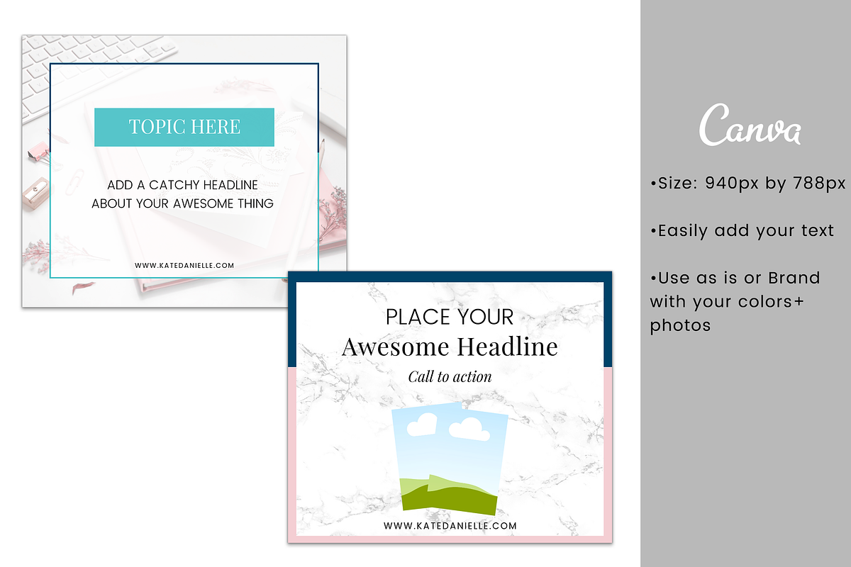 Canva Templates for Facebook or Blog in Facebook Templates - product preview 8
