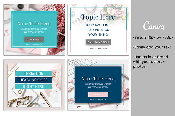Canva Templates for Facebook or Blog in Facebook Templates - product preview 2