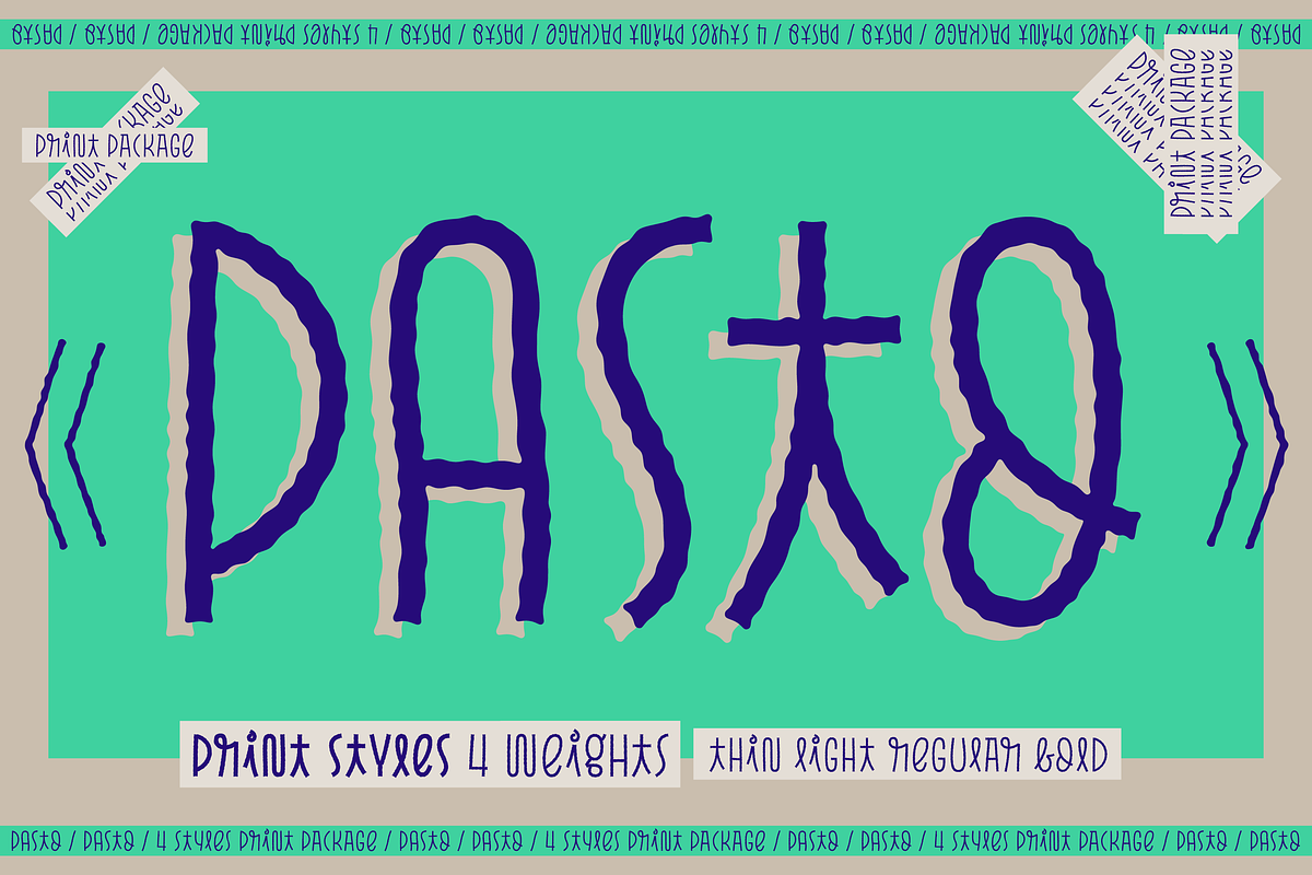 Pasto Print Package in Display Fonts - product preview 8