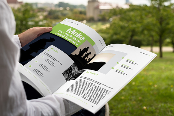Annual Report in Brochure Templates - product preview 4
