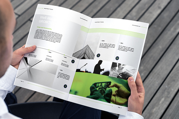 Annual Report in Brochure Templates - product preview 6