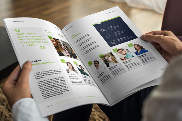 Annual Report in Brochure Templates - product preview 7
