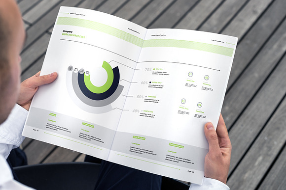 Annual Report in Brochure Templates - product preview 12
