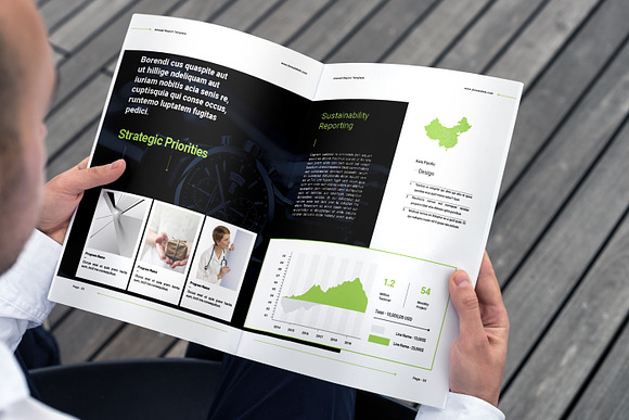 Annual Report in Brochure Templates - product preview 17