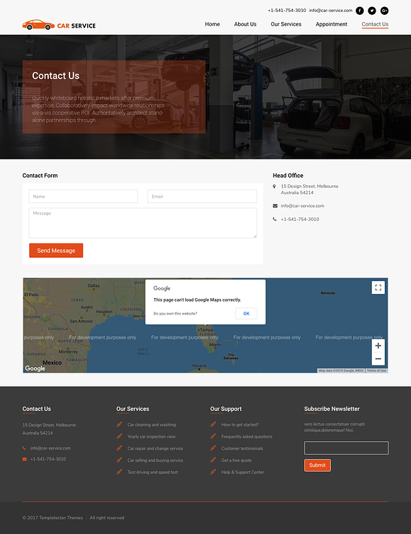 Car Service Center HTML Template in HTML/CSS Themes - product preview 2