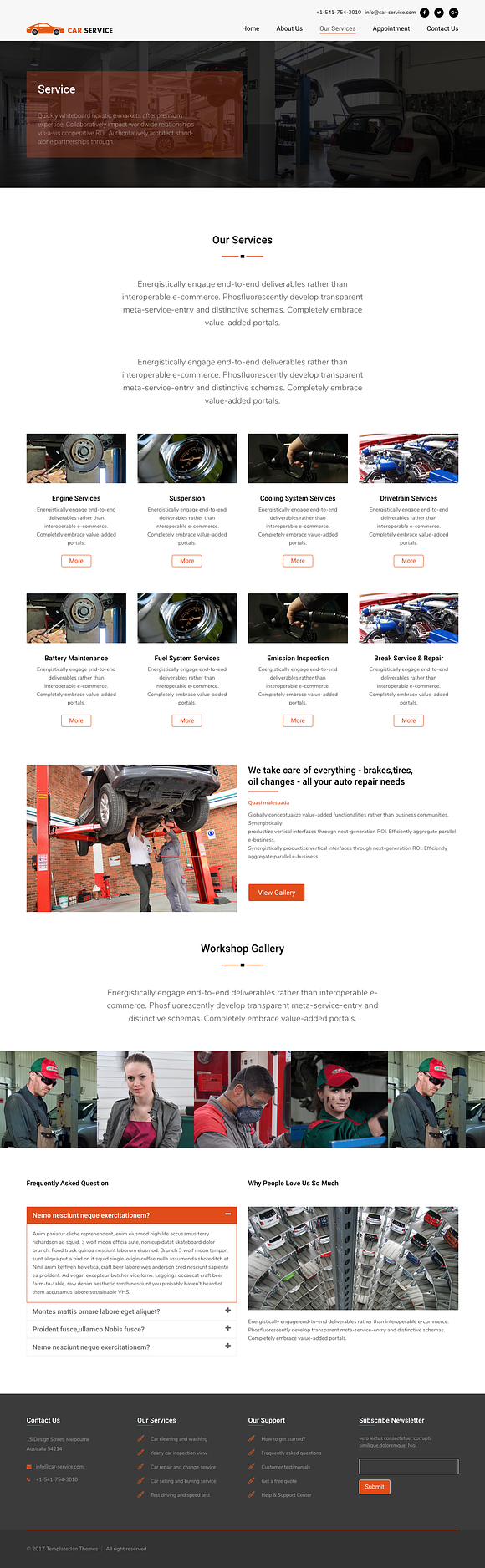 Car Service Center HTML Template in HTML/CSS Themes - product preview 4