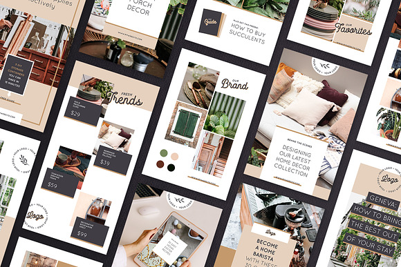 BOTANICA 30 Pinterest Templates in Pinterest Templates - product preview 1