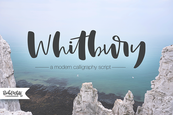Whitbury, a modern calligraphy font in Script Fonts - product preview 9