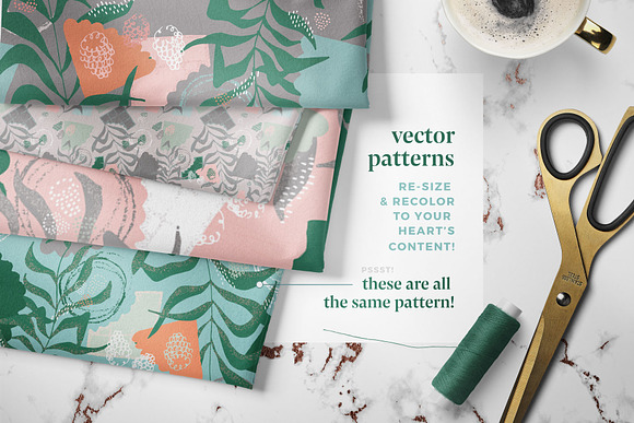 Indulgent: Abstract Collage Patterns in Patterns - product preview 7