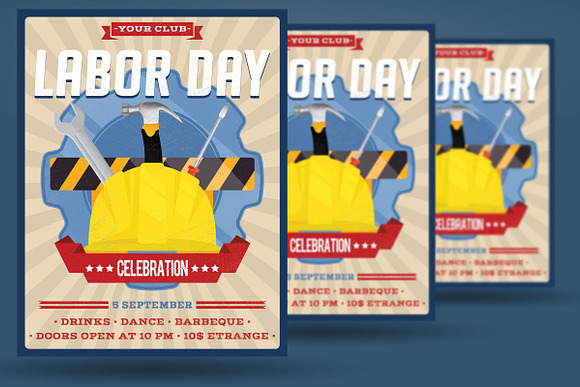 Labor Day Flyer Poster in Flyer Templates - product preview 1