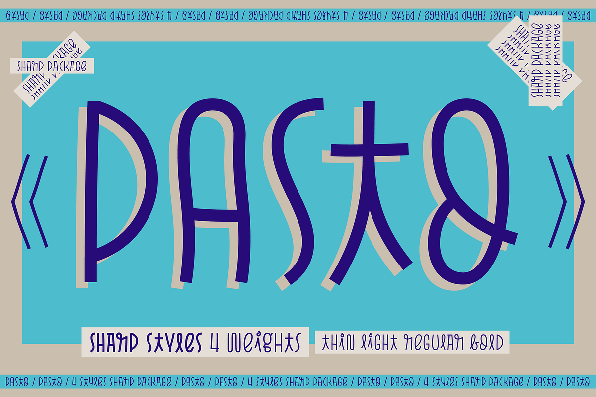 Pasto Sharp Package in Display Fonts - product preview 8