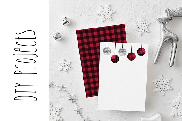 Christmas buffalo plaid mini kit in Illustrations - product preview 5